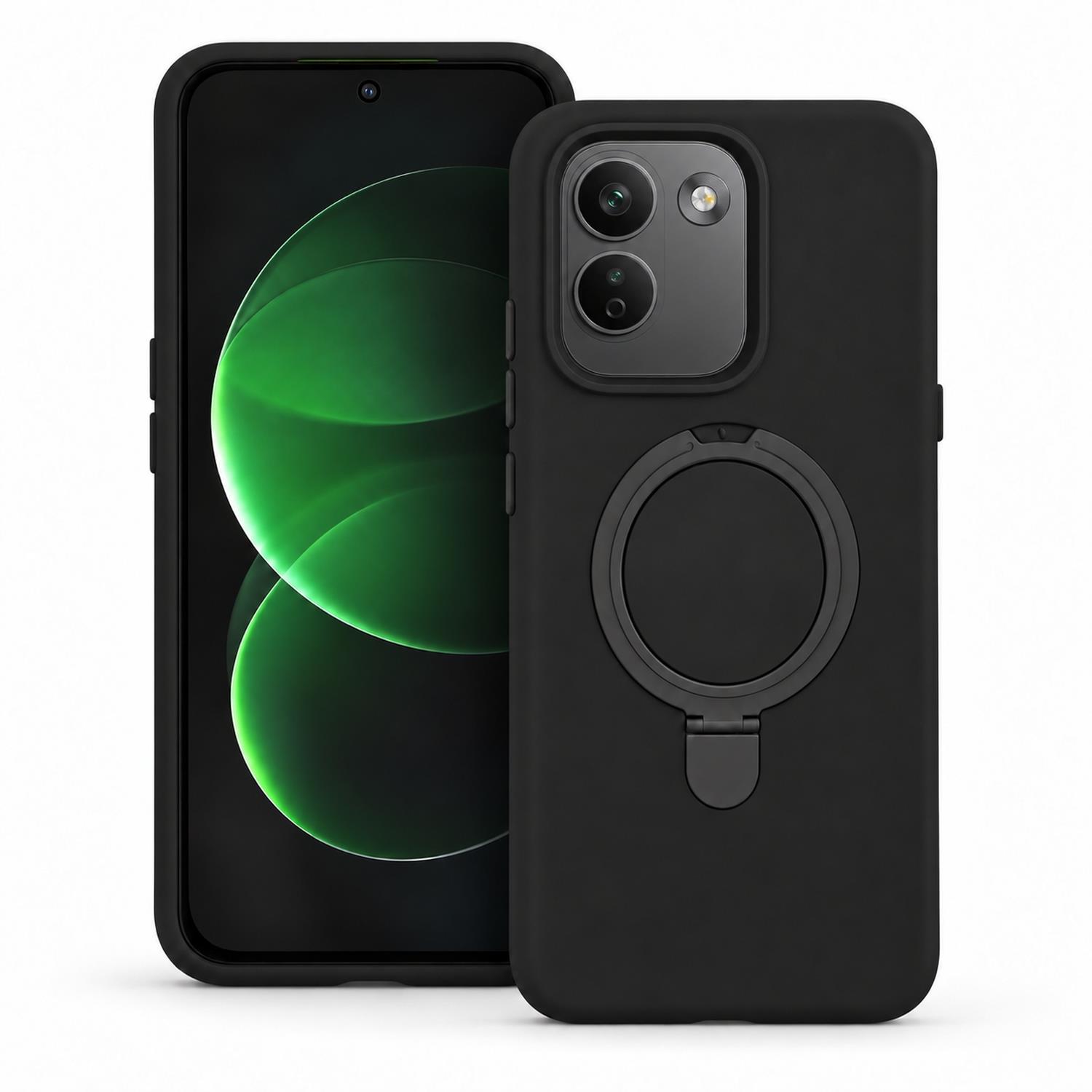 Microsonic Xiaomi Redmi Note 17 Pro Max 5G Kılıf Aura Stant MagSafe Siyah