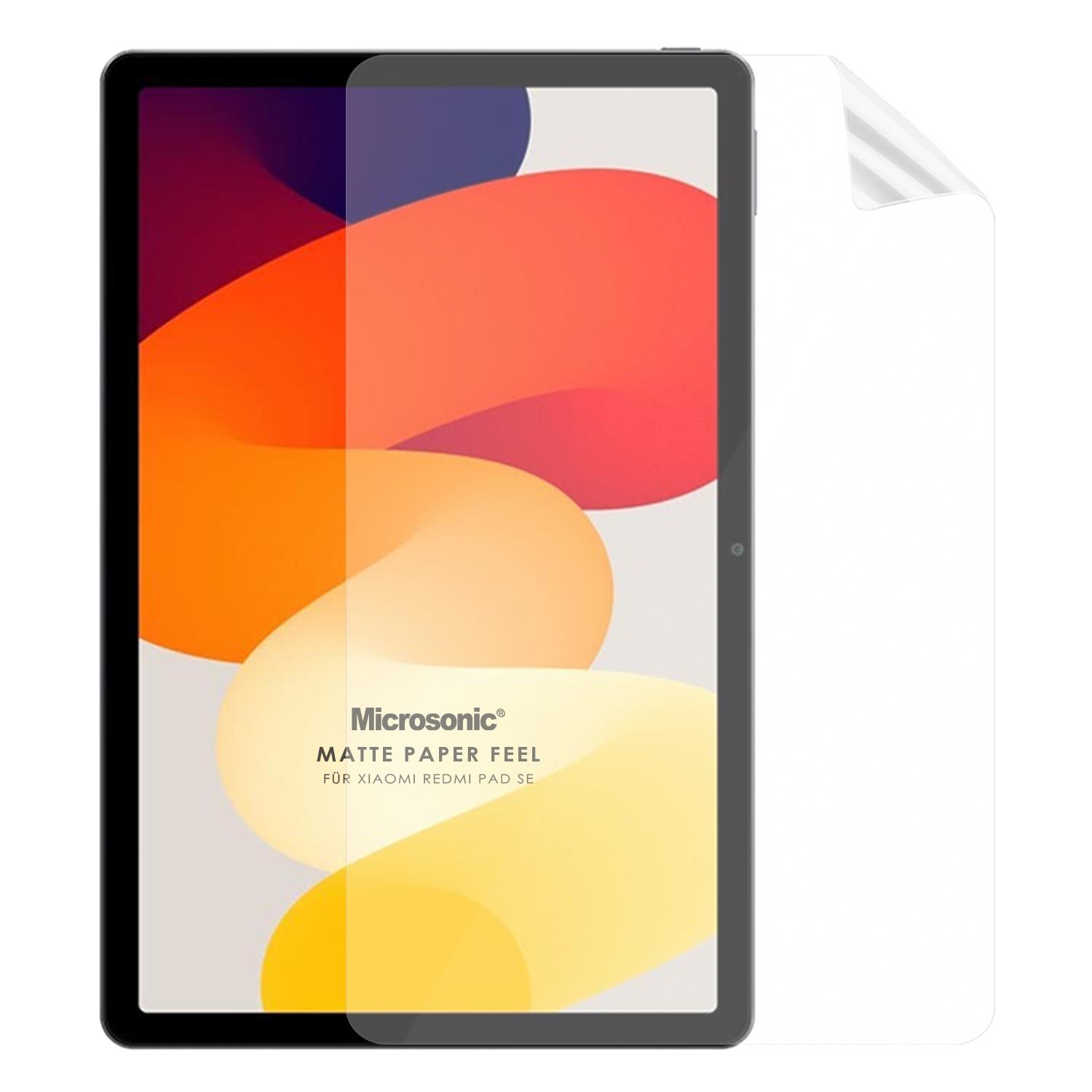 Microsonic Xiaomi Redmi Pad SE 8 7 Paper Feel Kağıt Dokulu Mat Ekran Koruyucu