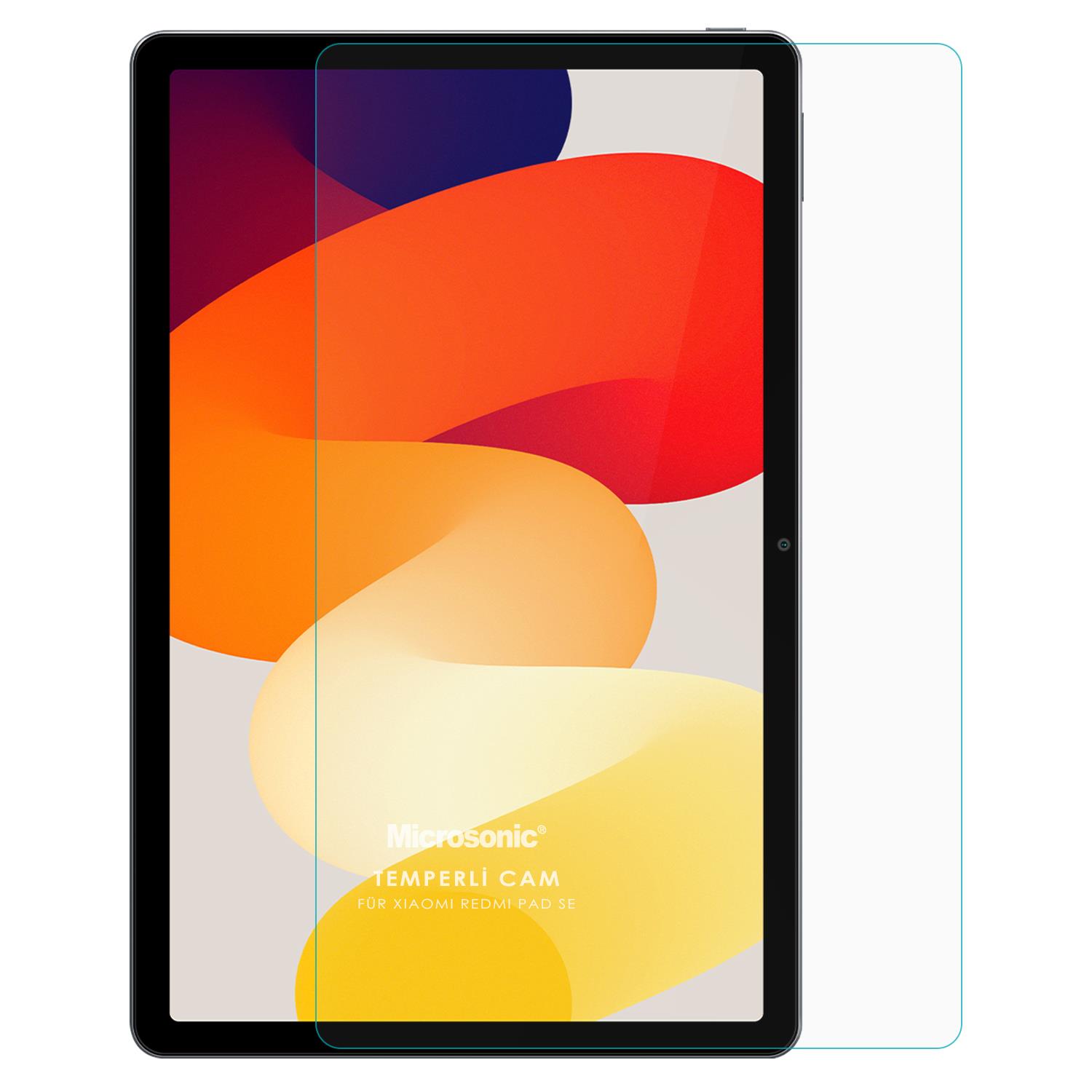 Microsonic Xiaomi Redmi Pad SE Tempered Glass Cam Ekran Koruyucu