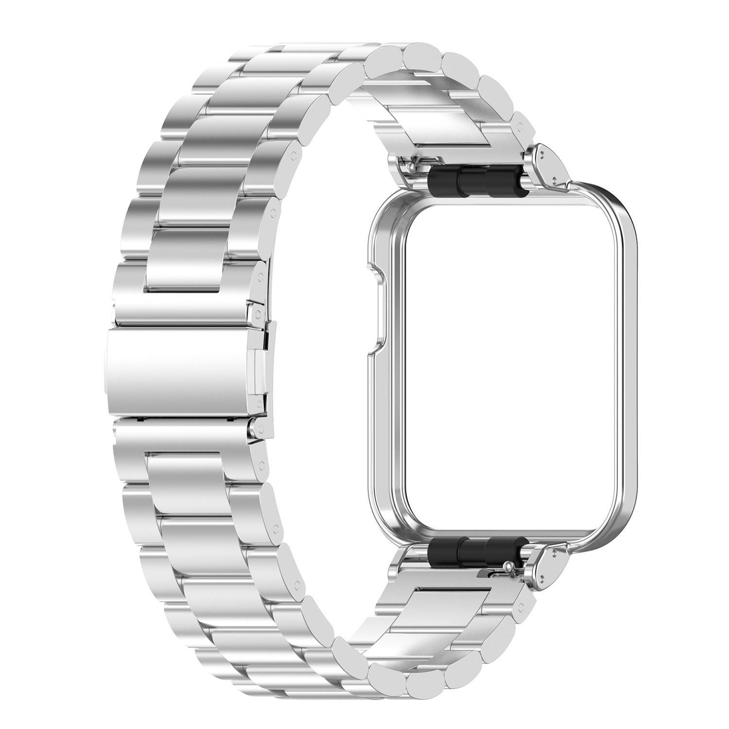 Microsonic Xiaomi Redmi Watch 2 Lite Metal Stainless Steel Kordon Gümüş