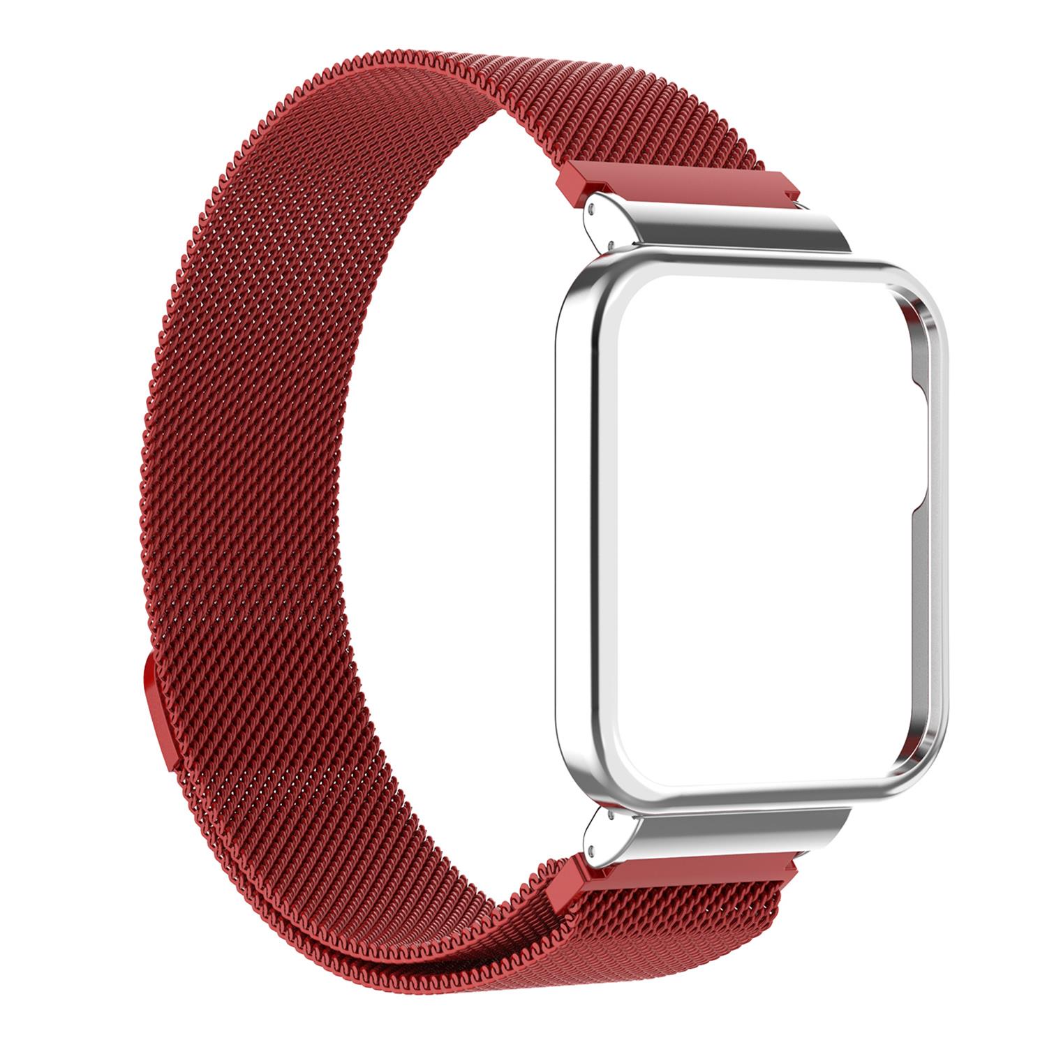 Microsonic Xiaomi Redmi Watch 2 Lite Milanese Loop Kordon Kırmızı