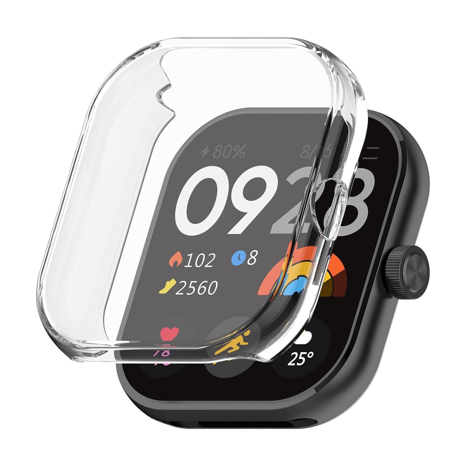 Microsonic Xiaomi Redmi Watch 5 Kılıf 360 Full Round Soft Silicone Şeffaf