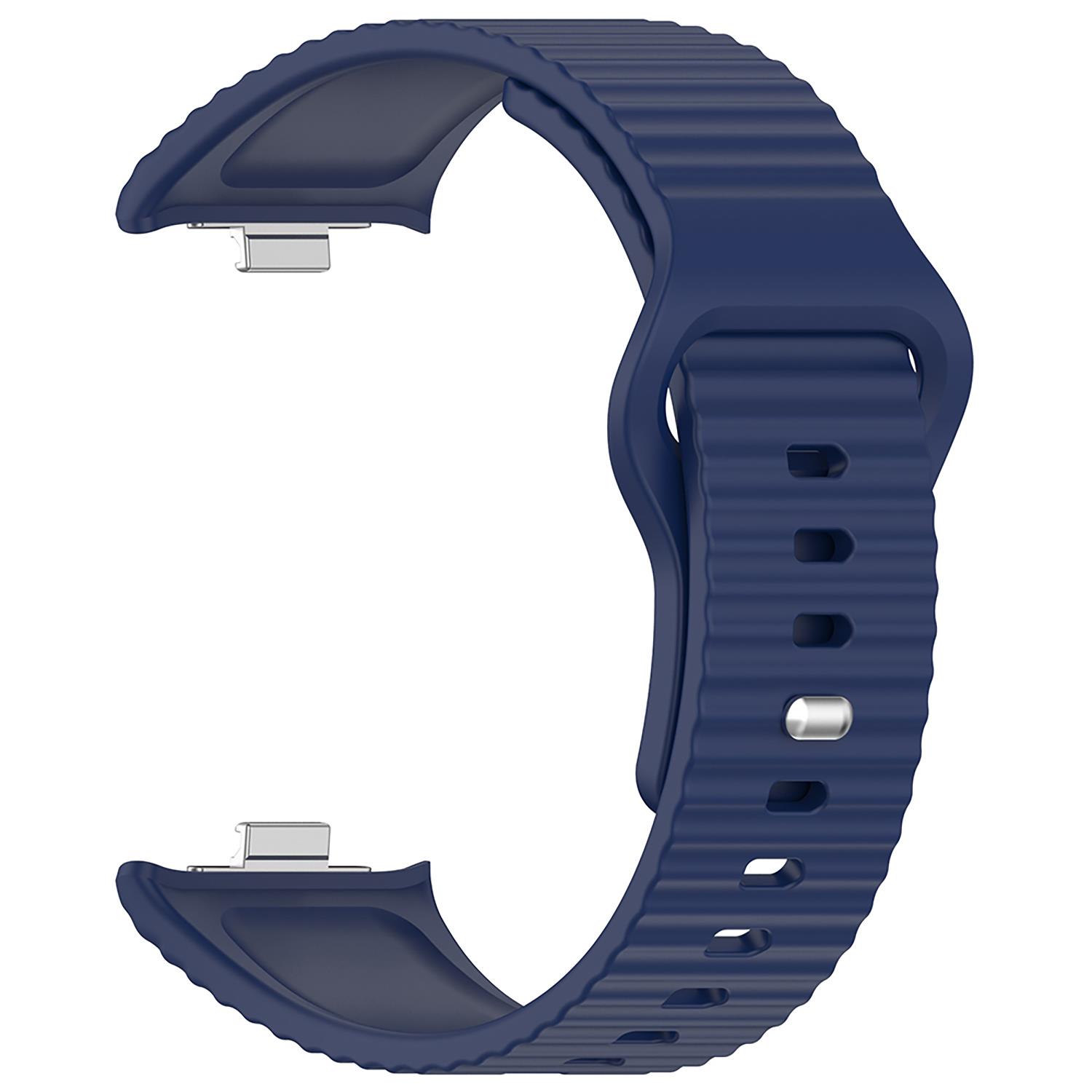 Microsonic Xiaomi Redmi Watch 4 Kordon Wave Design Silicone Band Lacivert