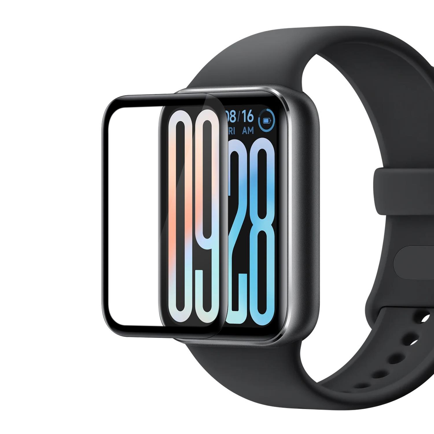 Microsonic Xiaomi Smart Band 9 Pro Tam Kaplayan Nano Cam Ekran Koruyucu Siyah