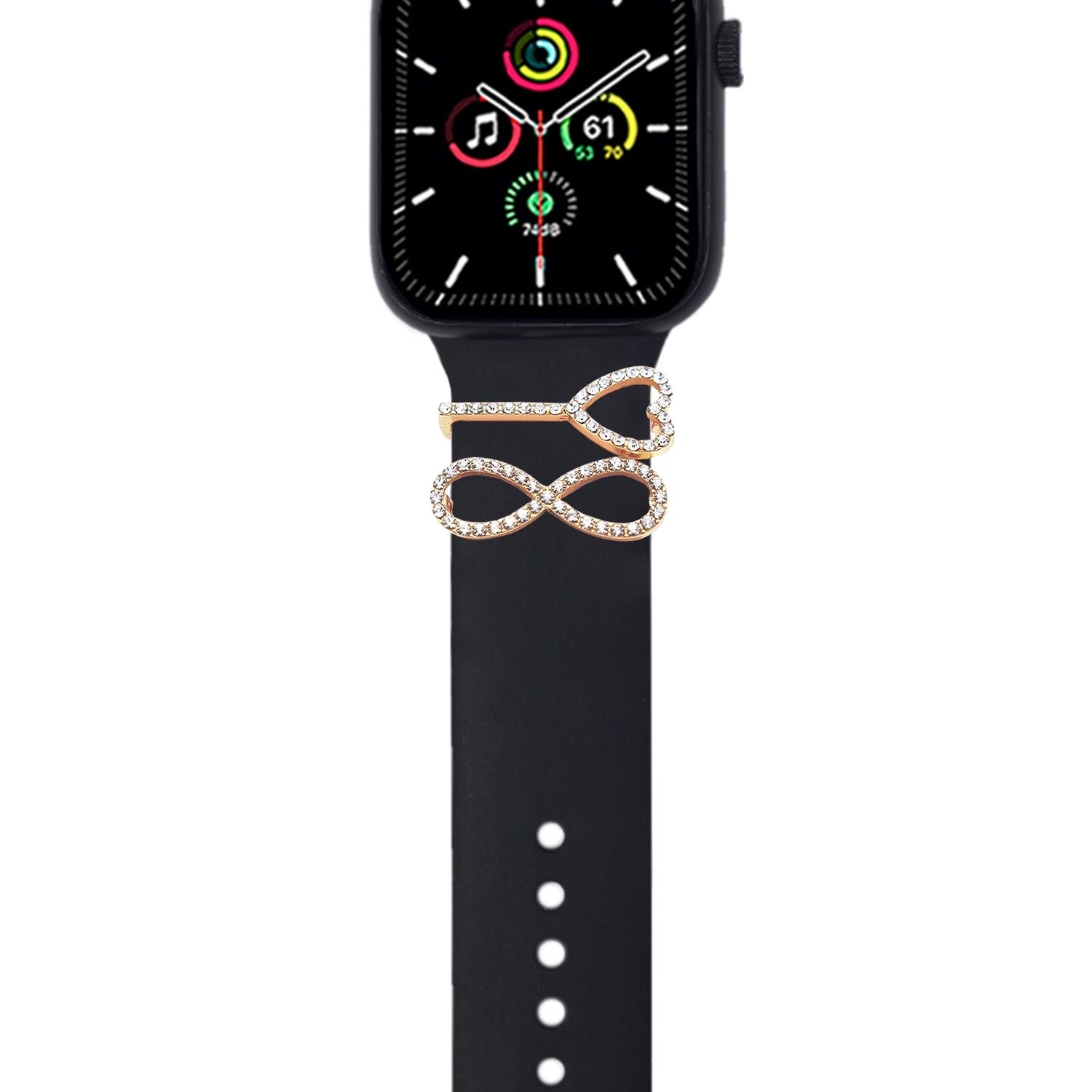 Microsonic Apple Watch 7 45mm Kordon Aksesuarı Infinity Charm