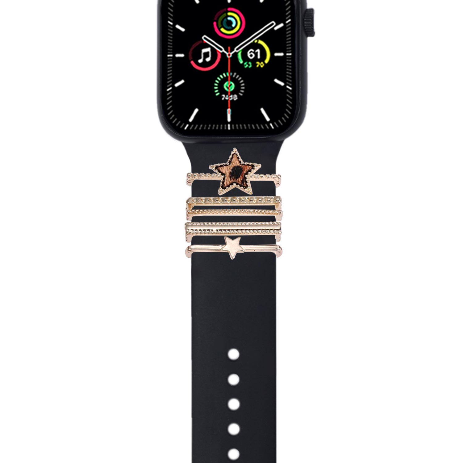 Microsonic Apple Watch 7 45mm Kordon Aksesuarı Star Charm