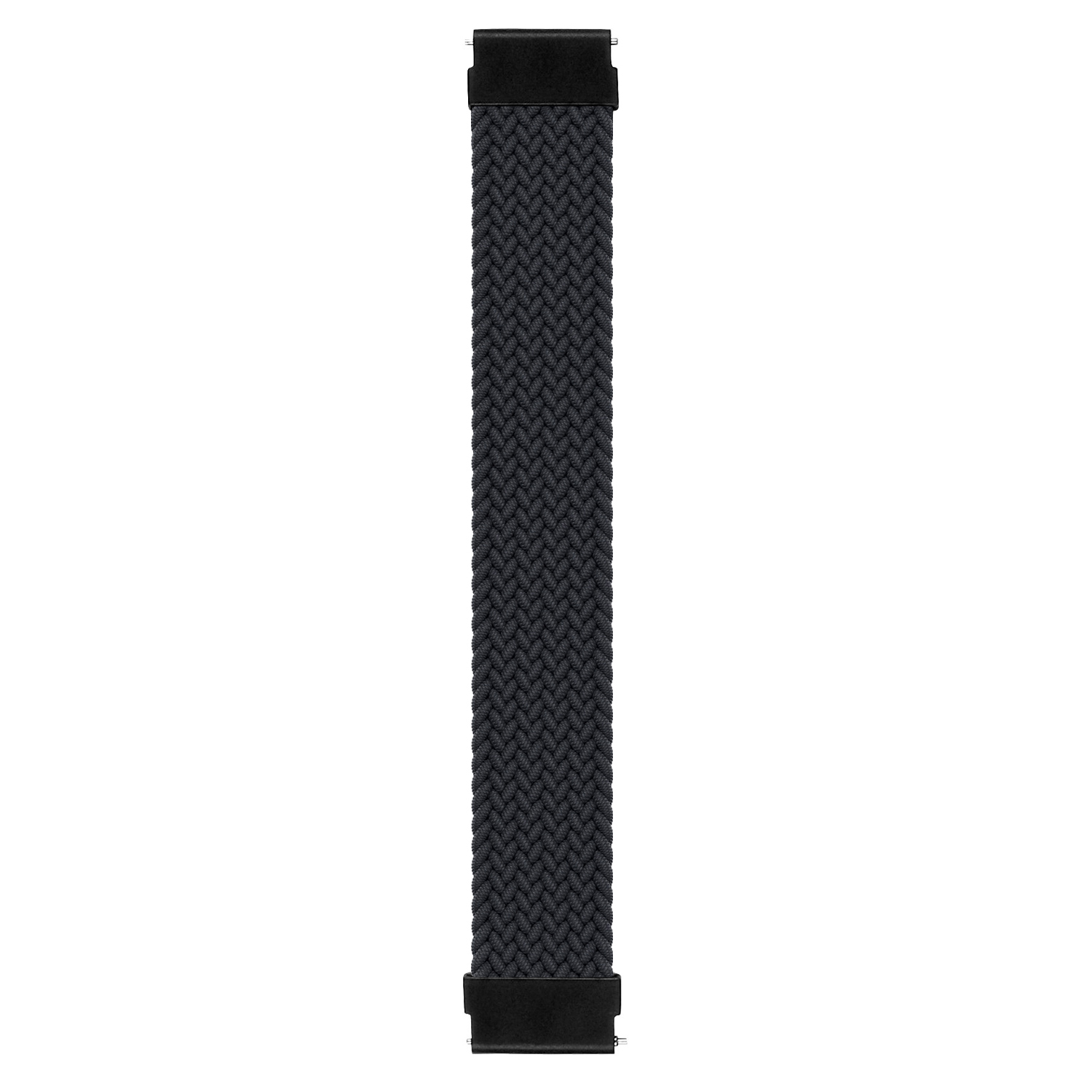 Microsonic Xiaomi Watch S4 Kordon Large Size 165mm Braided Solo Loop Band Siyah
