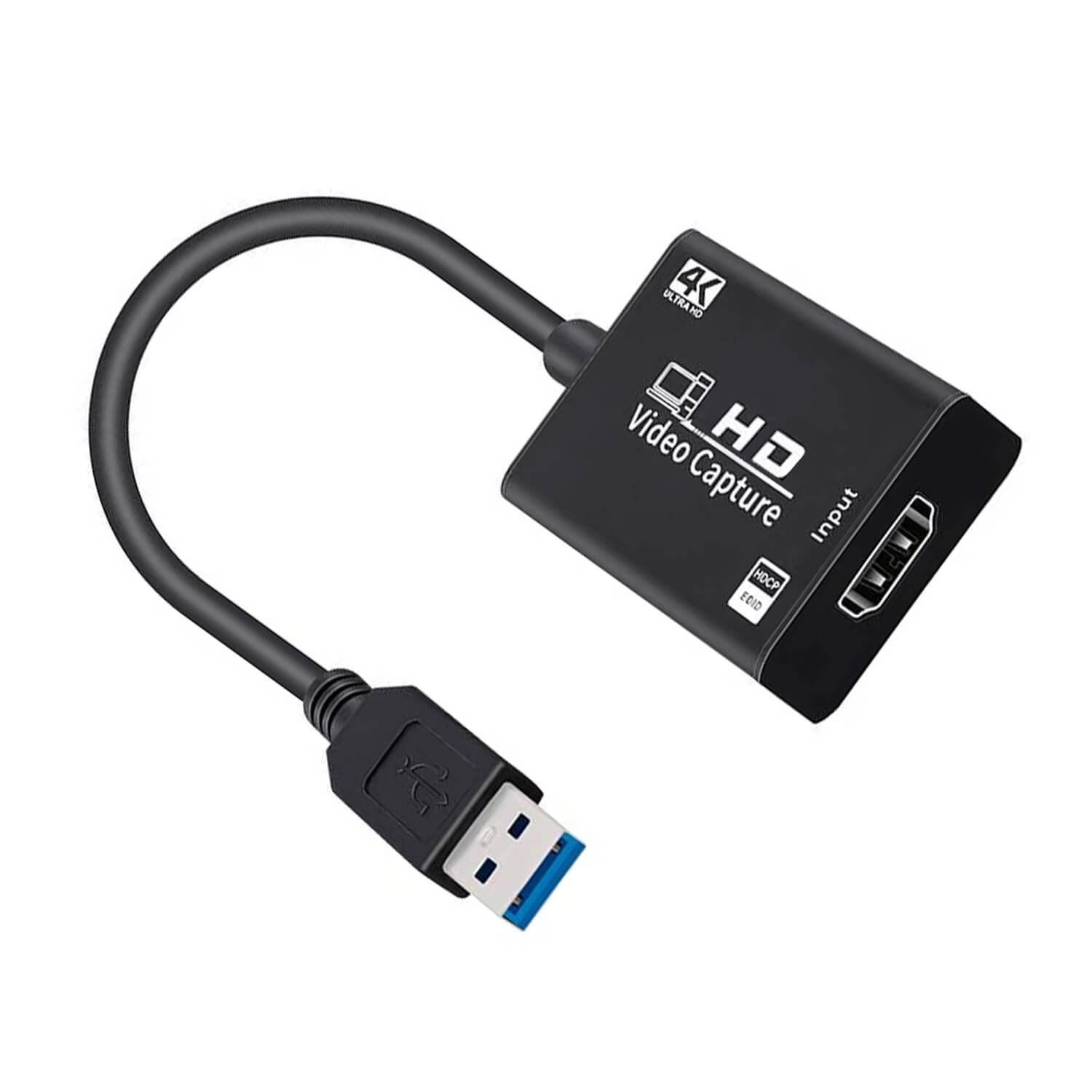Microsonic 4K HD Video Capture Kablo USB Hdmi Adaptör Çevirici Siyah