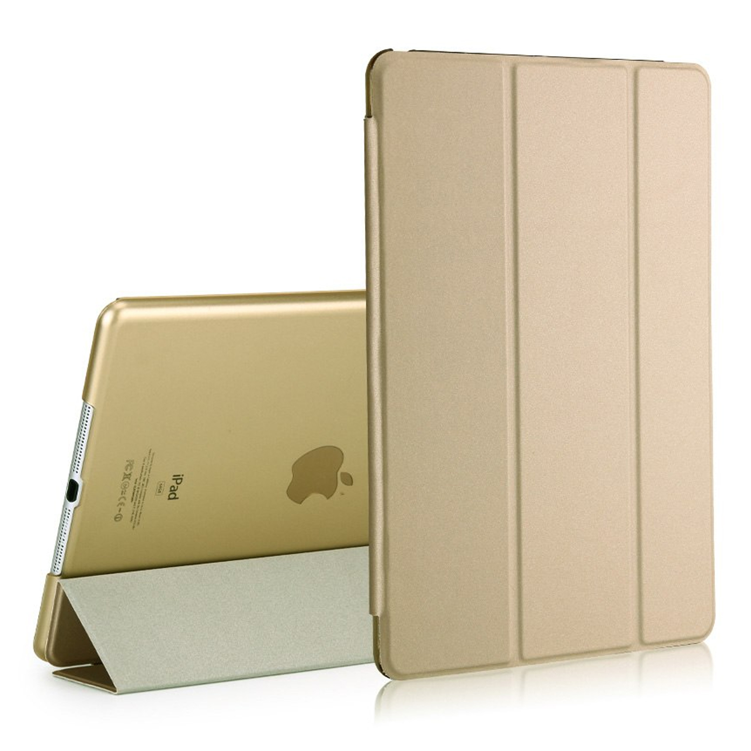 Microsonic Apple iPad 9 7 2017 A1822-A1823 Smart Case ve arka Kılıf Gold
