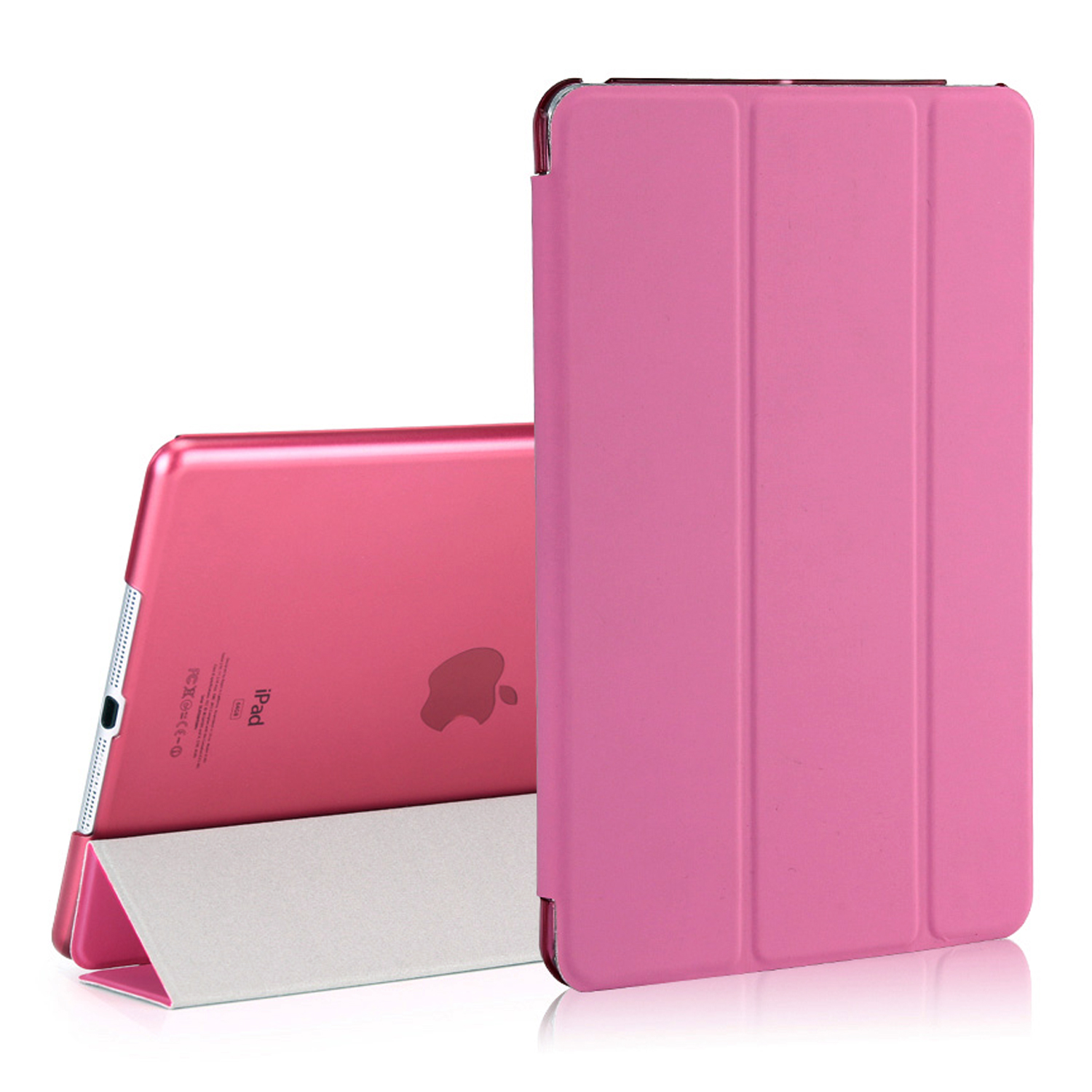 Microsonic Apple iPad 9 7 2017 A1822-A1823 Smart Case ve arka Kılıf Pembe