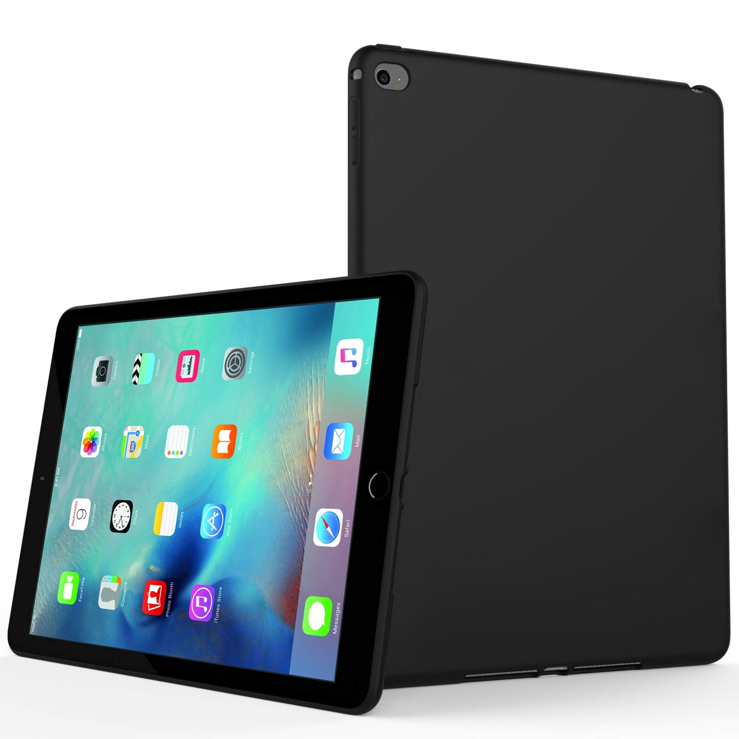 Microsonic Matte Silicone Apple iPad Mini 4 A1538-A1550 Kılıf Siyah