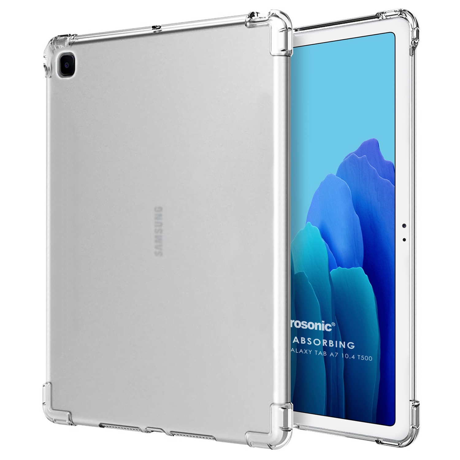Microsonic Samsung Galaxy Tab A7 10 4 T500 Kılıf Shock Absorbing Şeffaf