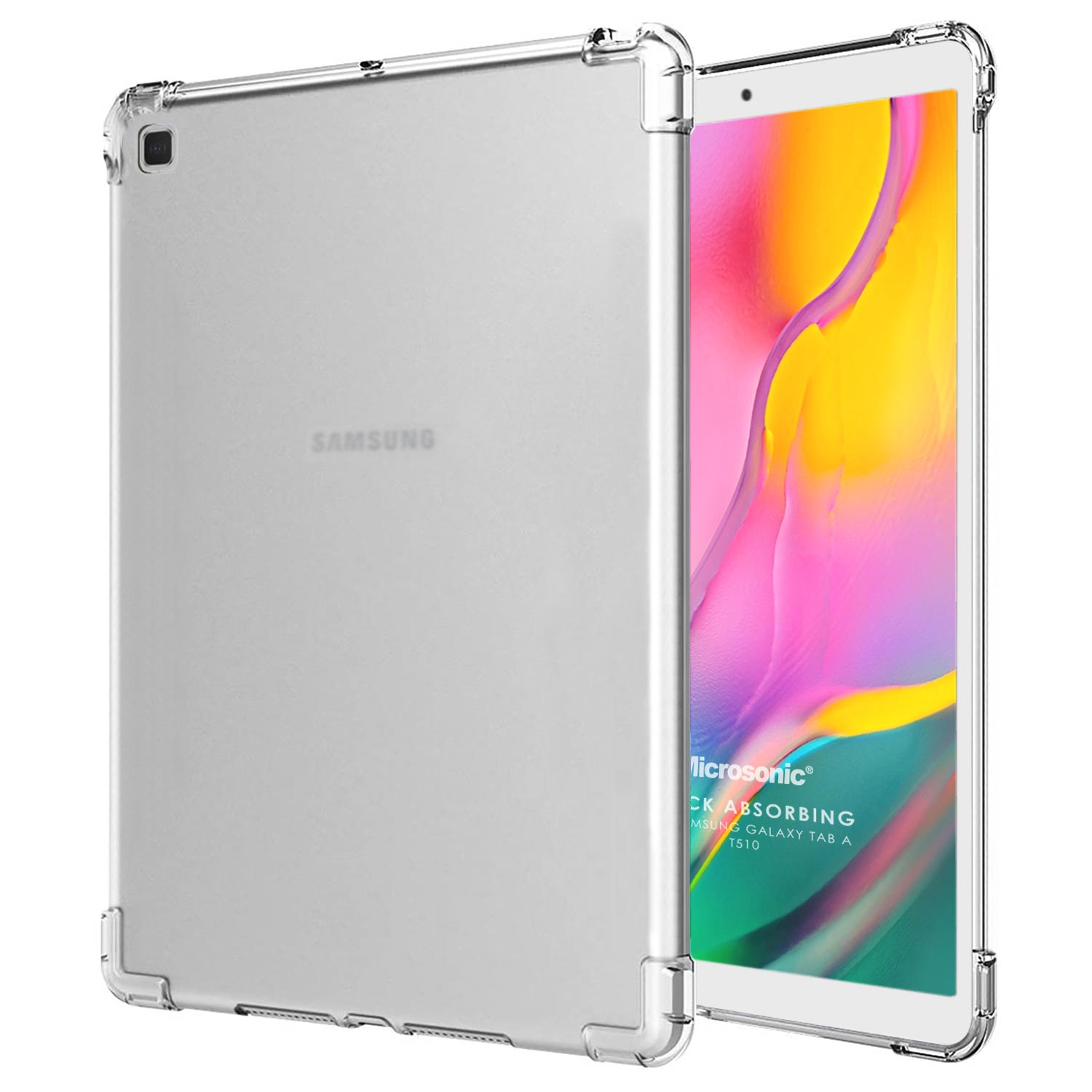 Microsonic Samsung Galaxy Tab A 10 1 T510 Kılıf Shock Absorbing Şeffaf