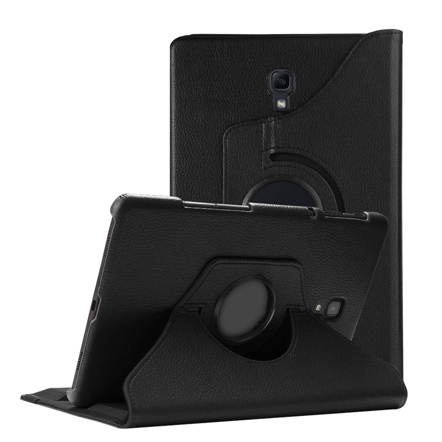 Microsonic Samsung Galaxy Tab A 10 5 T590 Kılıf 360 Rotating Stand Deri Siyah