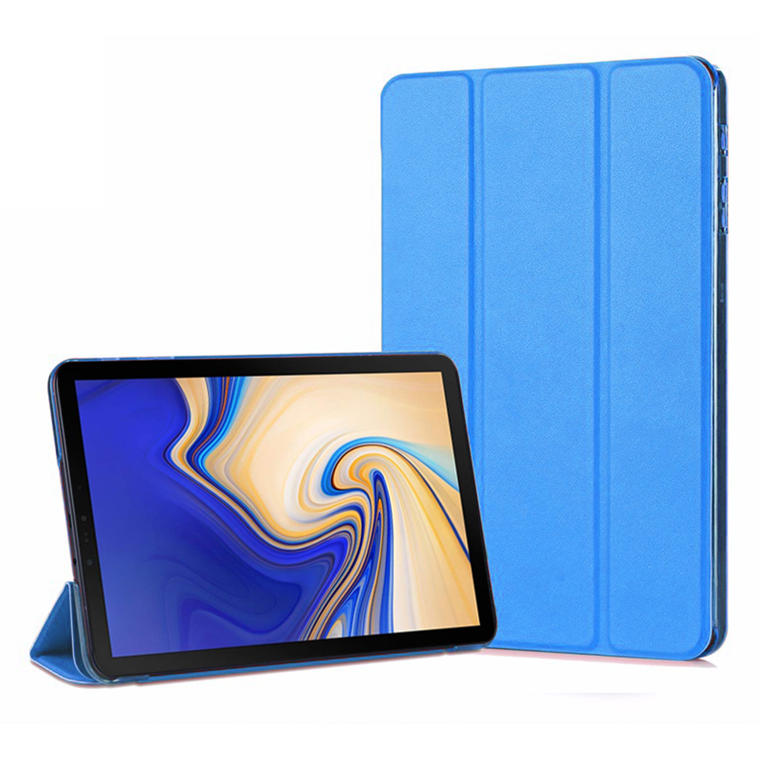 Microsonic Samsung Galaxy Tab A 10 5 T590 Smart Case ve arka Kılıf Mavi