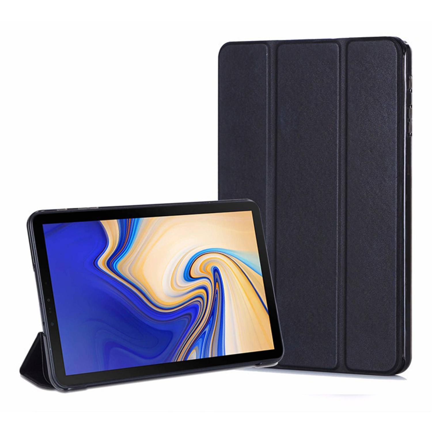 Microsonic Samsung Galaxy Tab S4 10 5 T830 Smart Case ve arka Kılıf Siyah